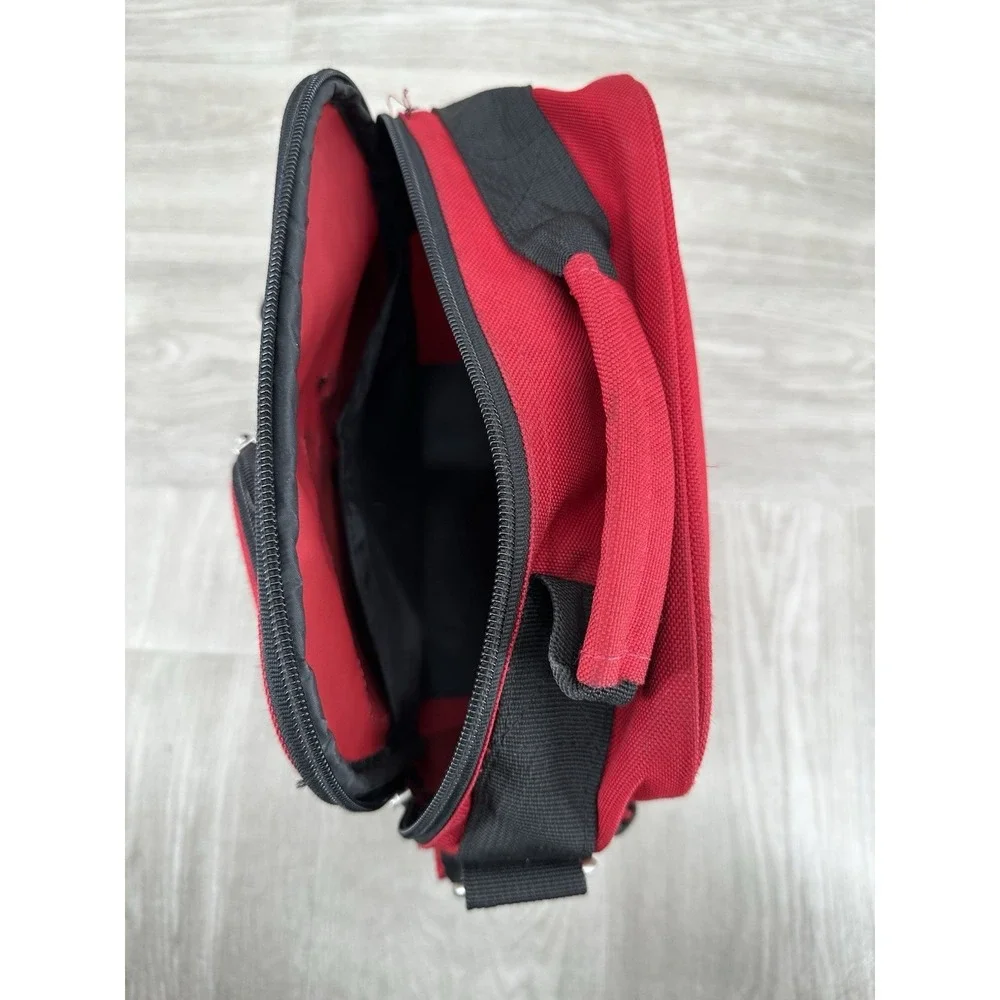 Western Pack Red Black Utility Bag Travel Organizer Lunch Box Style
